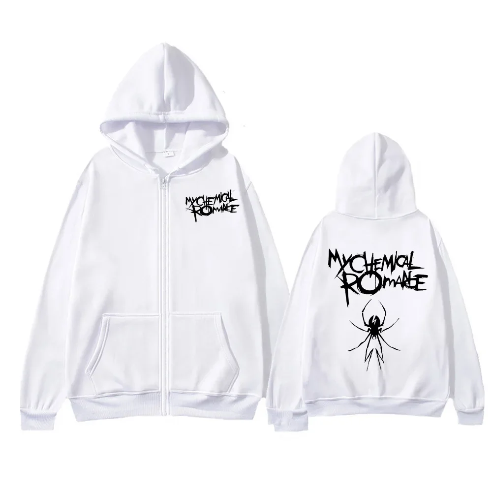 Rock Band My Chemical Romance Mcr Dead Zipper Hoodie Black Parade Punk Emo Zip Up Sweatshirt Men Fashion Vintage Hip Hop Hoodies