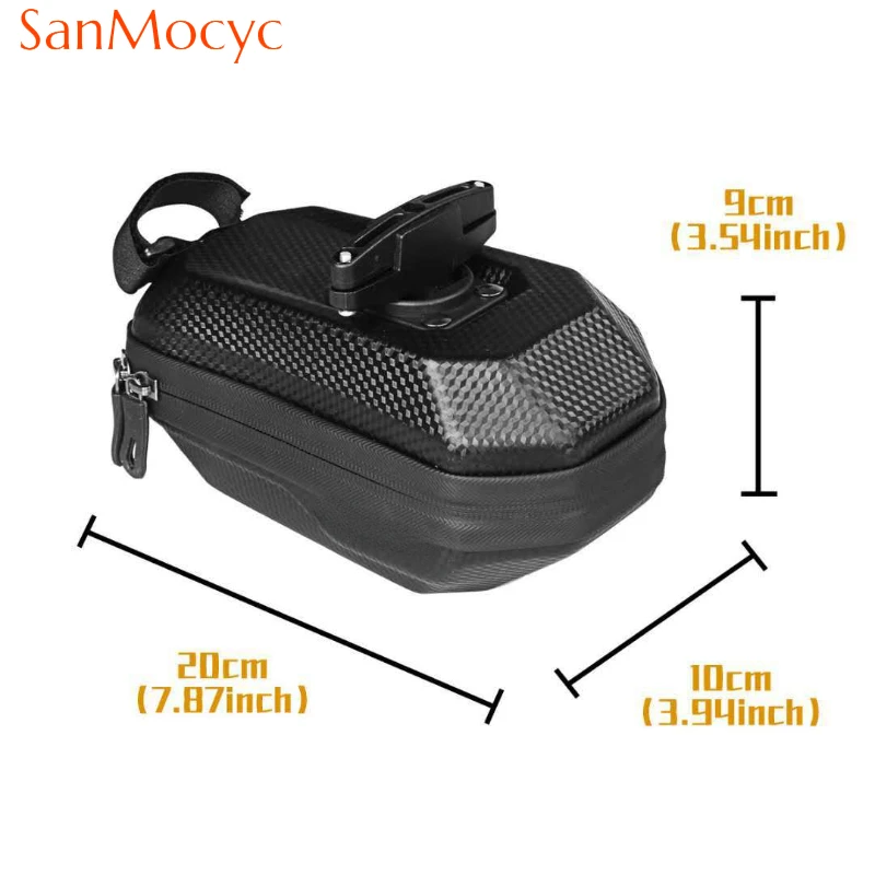 Waterproof Bicycle Tail Bag High-Capacity Bike Tail Bag Pack Mountain Bike Pattern EVA Hard Shell Saddle Bags Riding Equipment