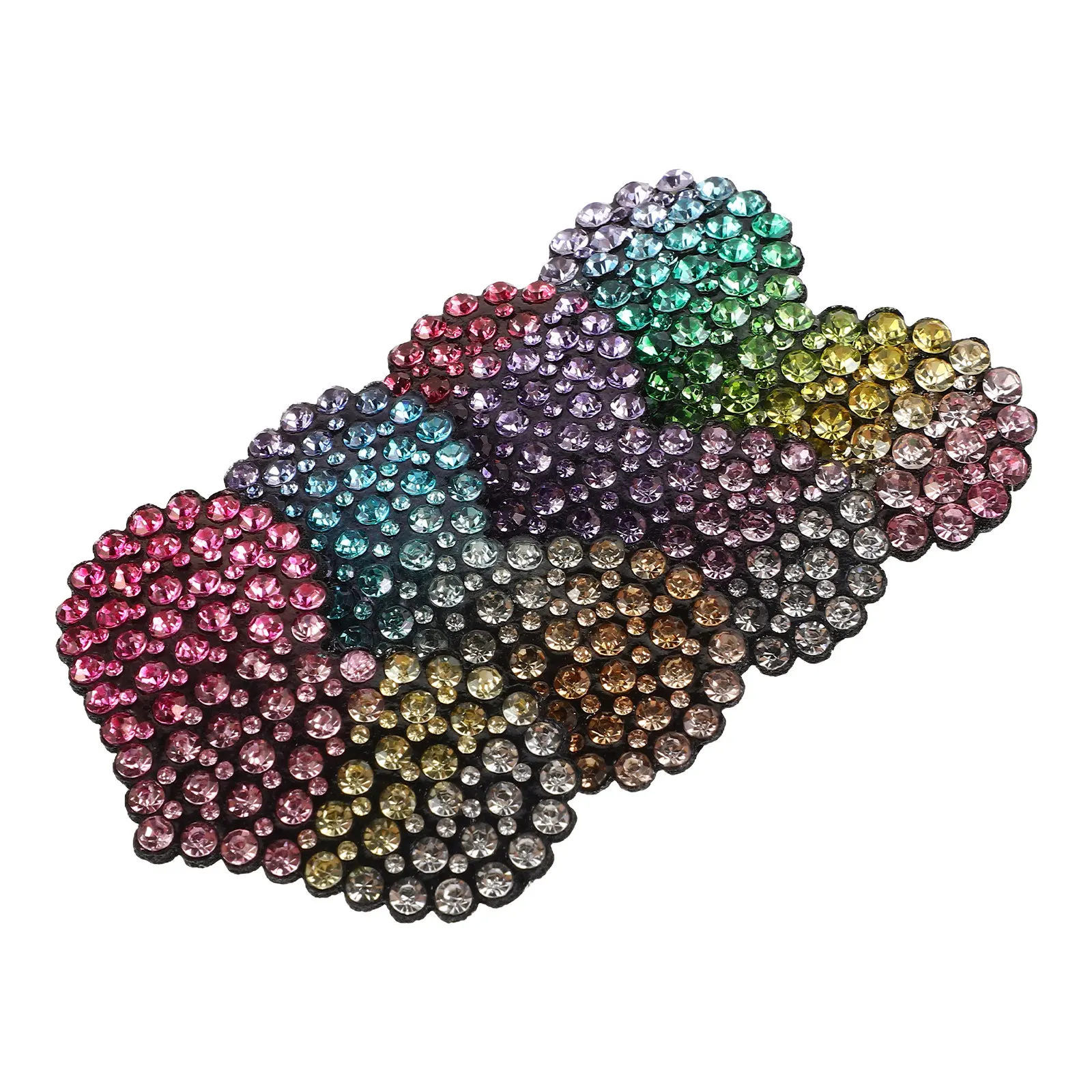 

8Pcs Gradient Heart Hair Clips for Girls Rhinestone Snap Metal Barrettes Toddlers Teens Valentine Wedding Party Prom Hairpin