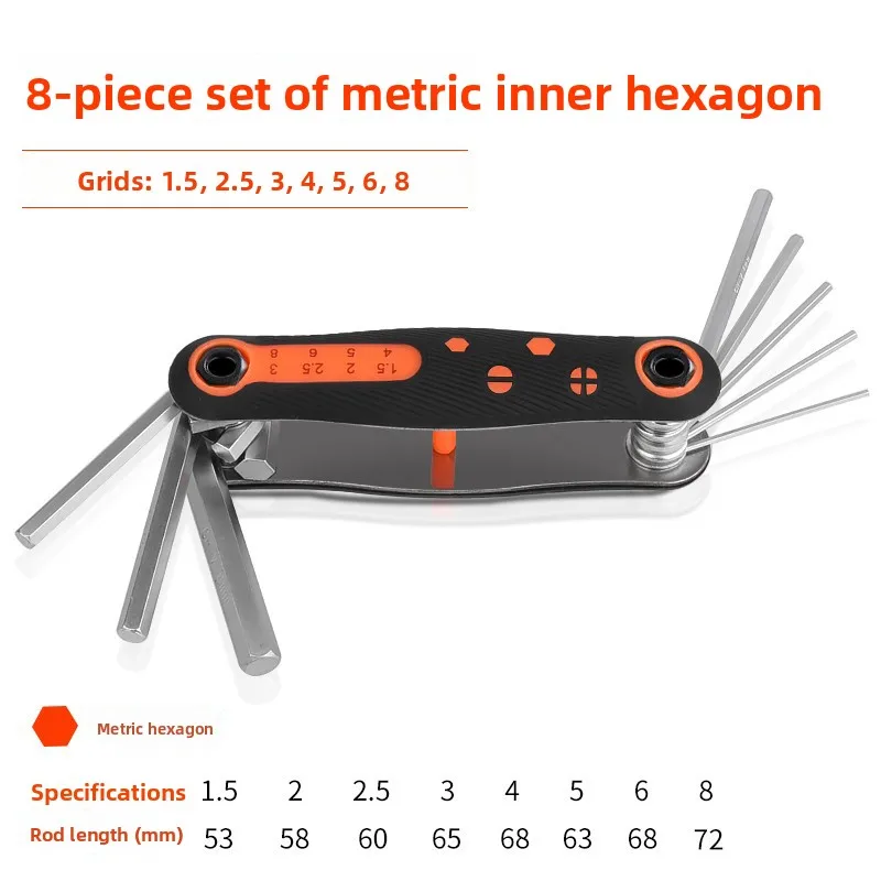 للطي سداسية أداة مفتاح الربط مجموعة متري الإمبراطوري البرقوق مفك العالمي 6 زاوية الداخلية سداسية وجع