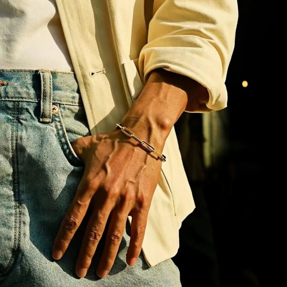 Hip Hop Edelstahl Dicke Kette Männer Mode Titan Stahl Schmuck Retro Einfache Party Zubehör Drop Shipping