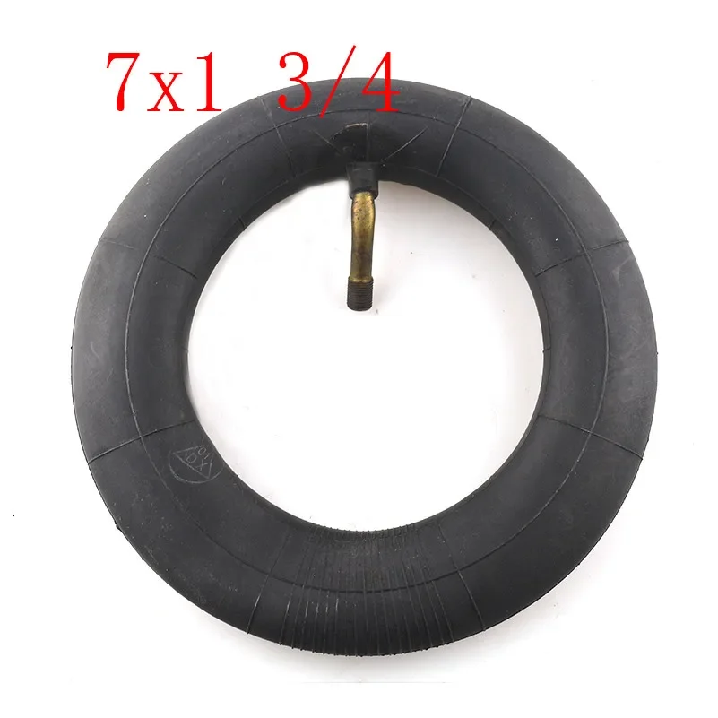 2 PCS High performance 7 inch Butyl tire inner tube 7x 1 3/4 with a Bent Metal Valve Stem   for electric scooter