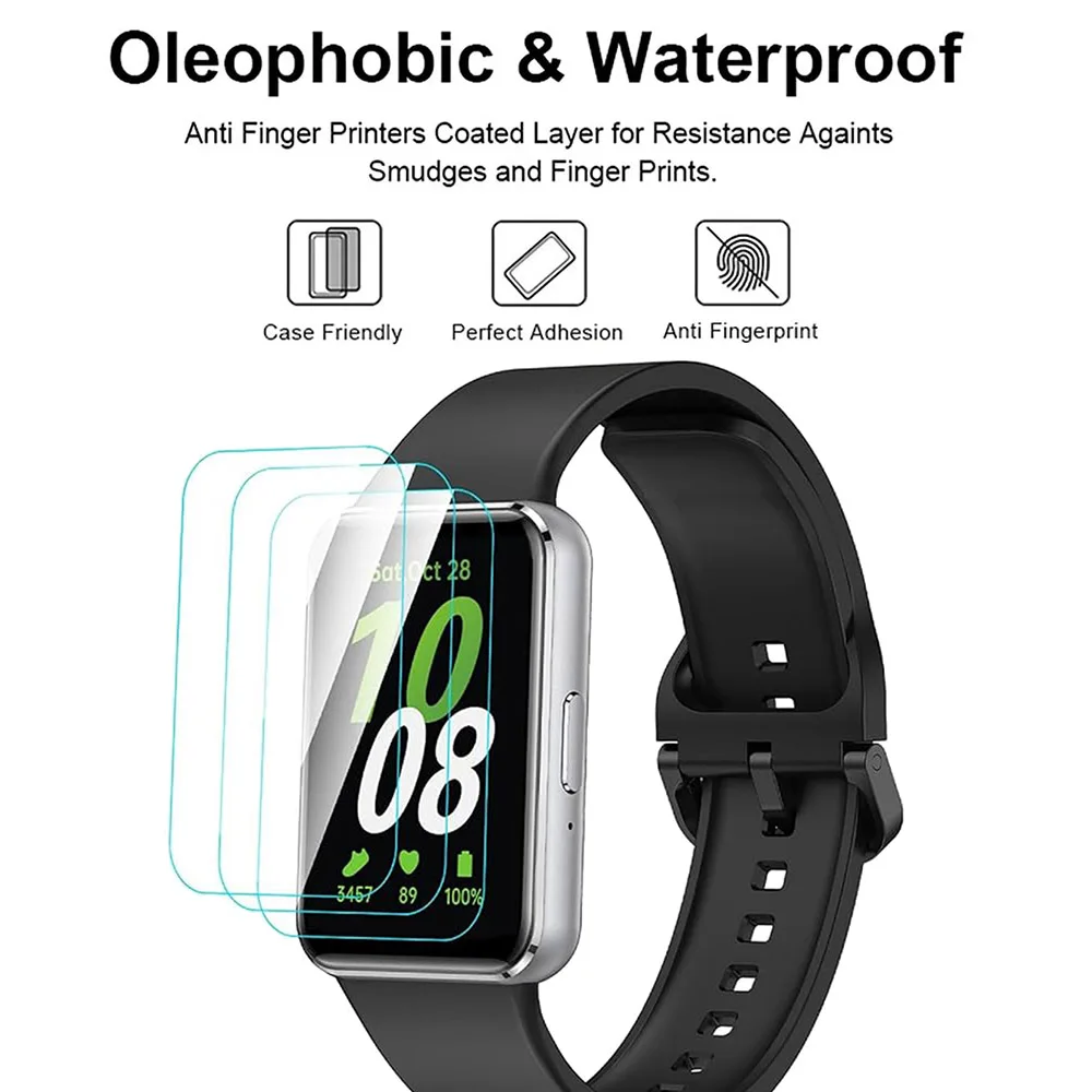 삼성 갤럭시 핏 3 (SM-R390) 스크린용 하이드로겔 필름, 보호대 TPU 소프트 필름, 스마트 워치 팔찌 보호 필름, 3 개, 6 개