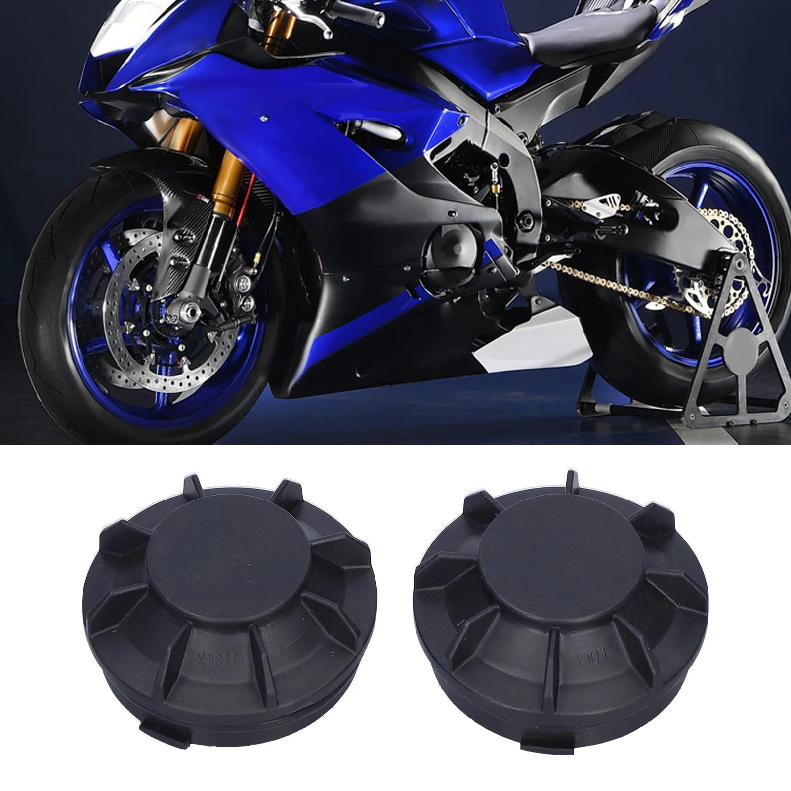 Pair of Motorcycle Headlight Tail Cover Rear Boots for Yamaha YZF R1/YZF R6/CBR600F/CBR600RR/CBR900RR