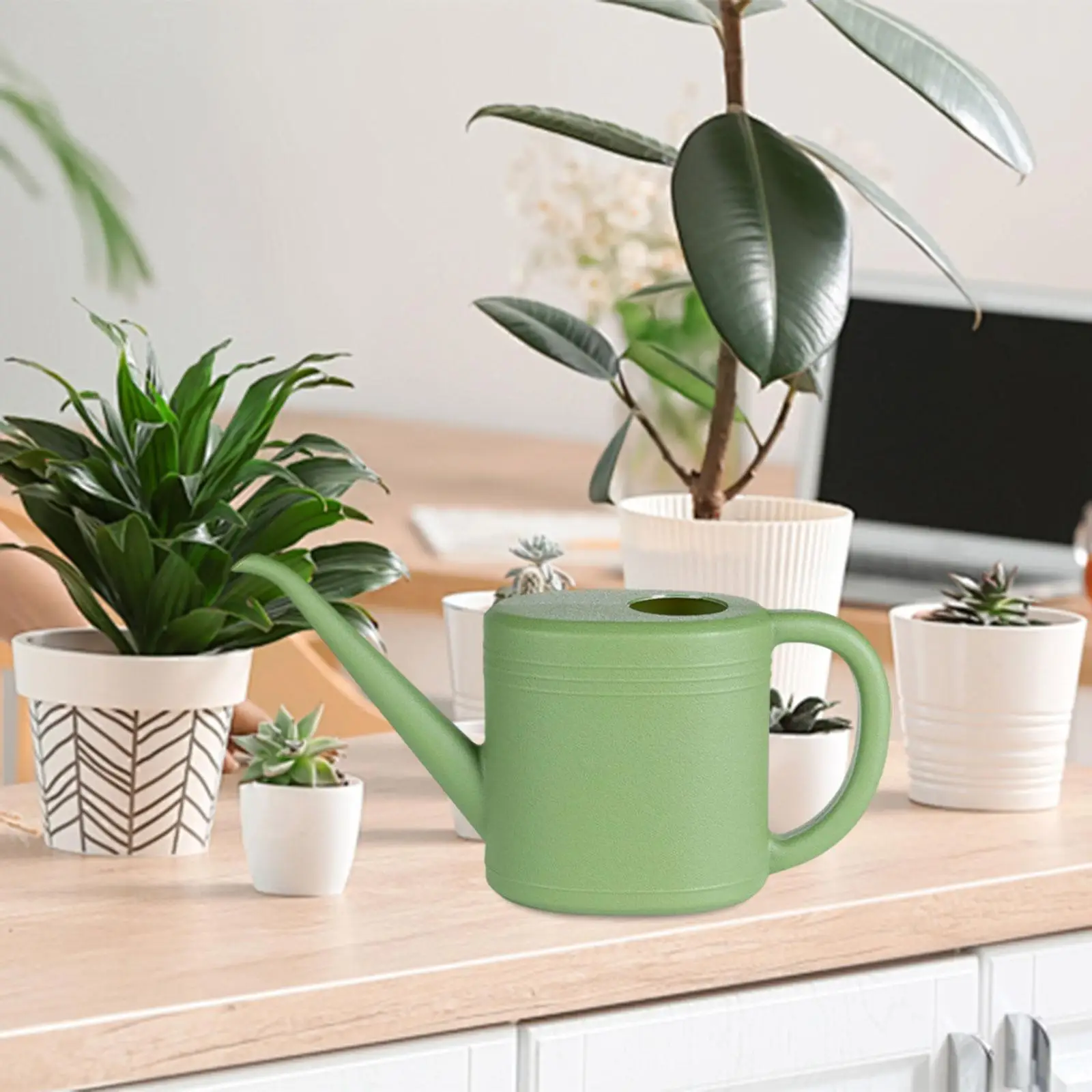 

Зеленая лейка 1 л, универсальная, легкая, с длинным носиком из полипропилена для легкого полива, для использования на открытом воздухе и в саду, прочная, горшечные растения