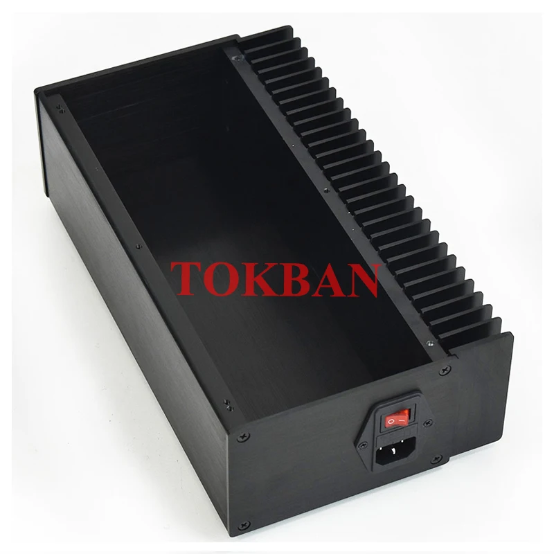 Tokban Audio 1809 175*90*309mm Aluminum Split Mono Amplifier Chassis Enclosure Single-side Radiator DIy Home Amp Case Shell