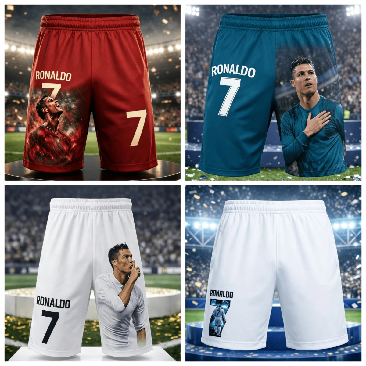 

Быстросохнущие спортивные брюки с 3D-принтом CR7 для взрослых и детей – для футбольных фанатов, поездок на пляж и повседневной носки
