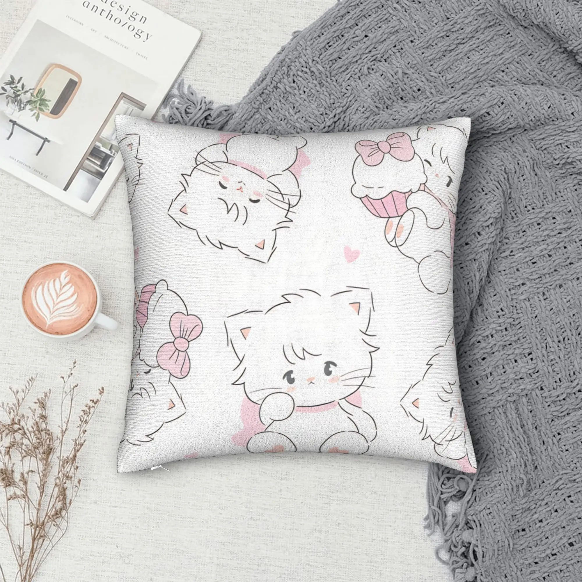 Pillow Cover Mikkos Mousses  Cute Funny Pillow Case For Sofa Home Decoration Pillowcases