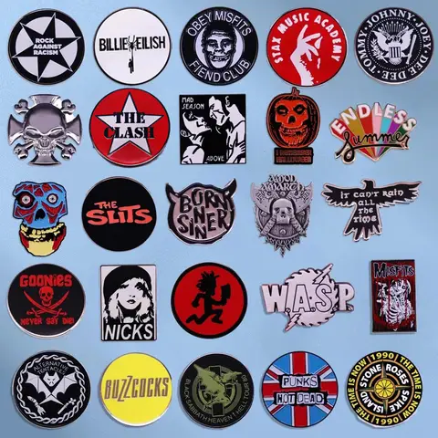 Classic Rock Band Enamel Pin Music Song Album Brooch Fashion Fan Collection Badge Band Accessories Jewelry Gift Wholesale