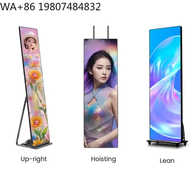 Customized High Brightness Waterproof Indoor Digital Signage, Movable Advertising Standing P1.86 Full Color LED Aliexpress