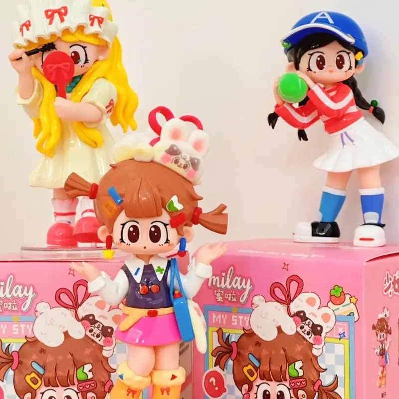 

Genuine Milay Girl Syndrome Series Blind Box Fashion Cutes Doll Model Toys Desktops Ornaments Surprise Mysterys Boxs Xmas Gifts