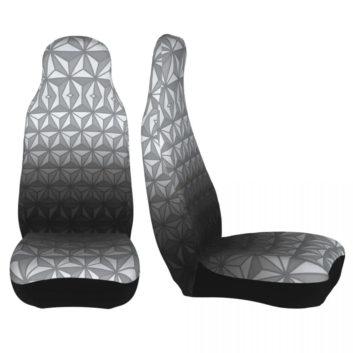 Gray Spaceship Earth Pattern Universal Car Seat Cover Waterproof For SUV Car Seat Protector Polyester Hunting