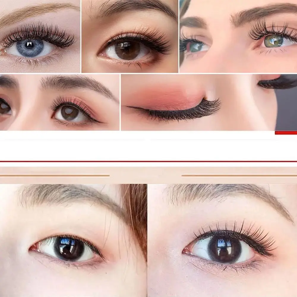 2 Paar wieder verwendbare magnetische Wimpern voller Streifen flauschige 4 Magnete Wimpern mit Applikator clip ultra dünner Magnet