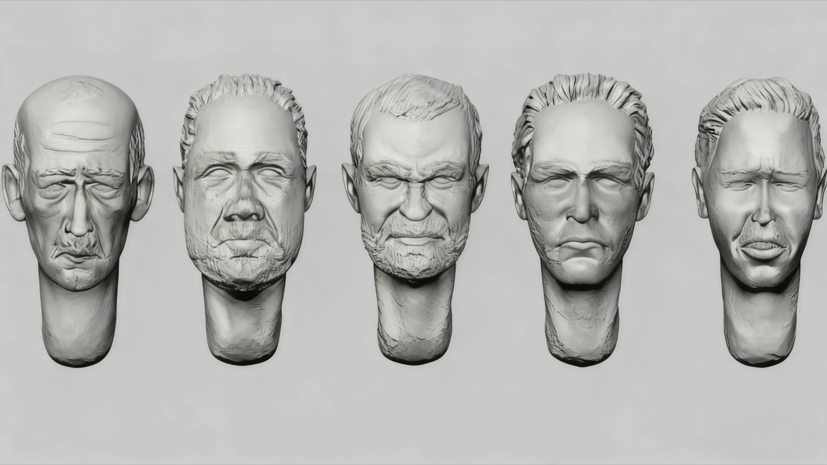 

Unpainted /35 Resin Model Assembly Kit with 5 Replacement Parts for Human Heads