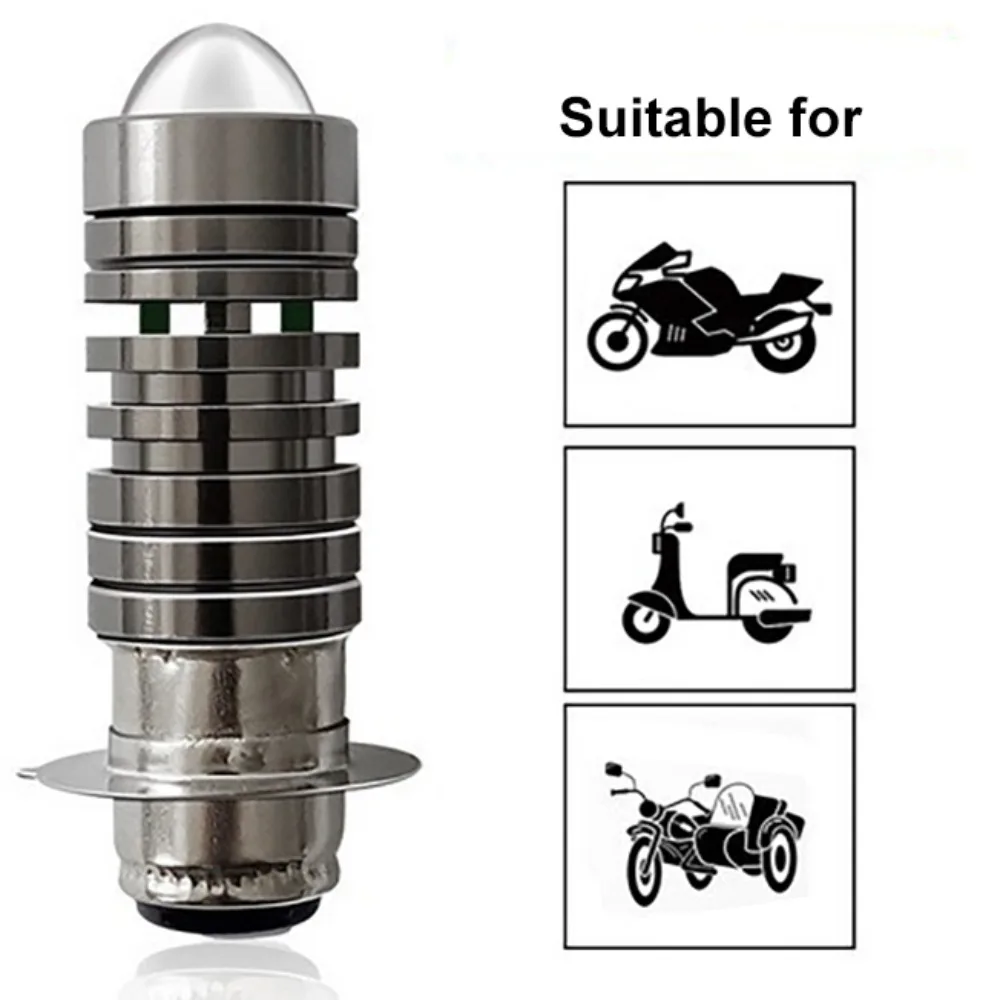 العالمي 12 فولت LED مصباح دراجة نارية H4 P15D ثنائي اللون رئيس مصباح 3000 كيلو/6000 كيلو المصابيح الأمامية