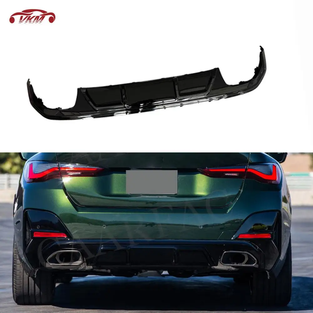 

Rear Bumper Diffuser for BMW 4 Series G26 425i 430i M Sport Sedan 2021+ Dry Carbon Fiber/ABS Rear Lip Extension Car Accessories