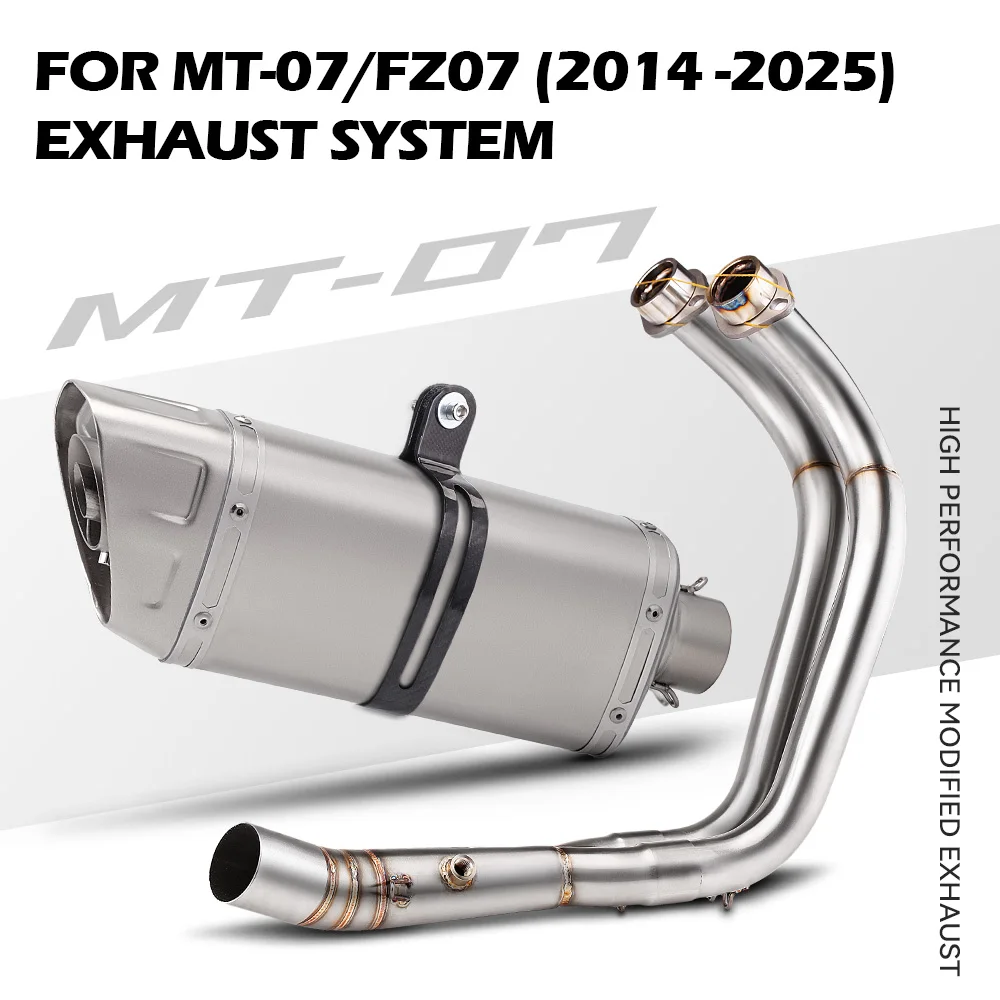 

Для MT07 FZ07 XSR700 2014-2025 полная выхлопная система мотоцикла Escape коллектор M11 выхлоп с DB Killer