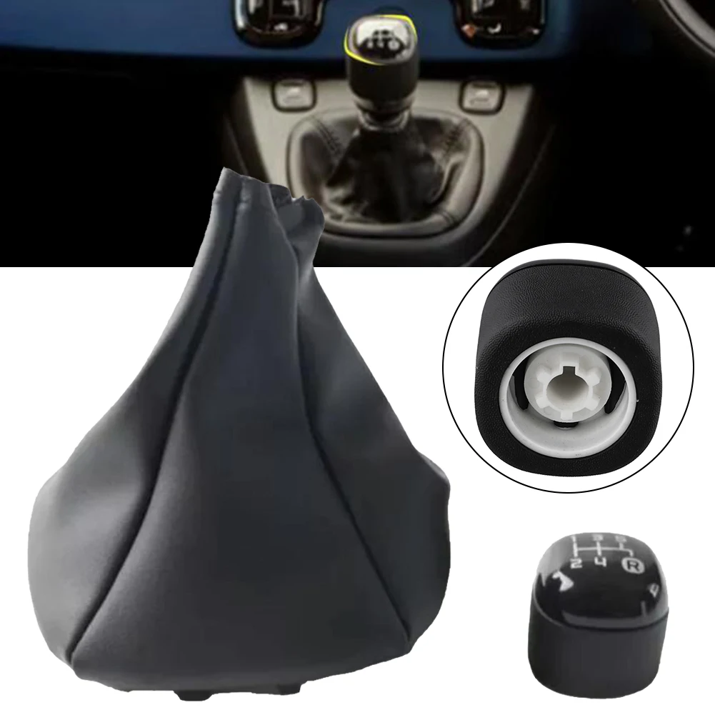 

Black Gear Knob Black 5-Speed Gear Shift Attractive Shift Pattern Easy Installation Long-Term Use Sleek Appearance
