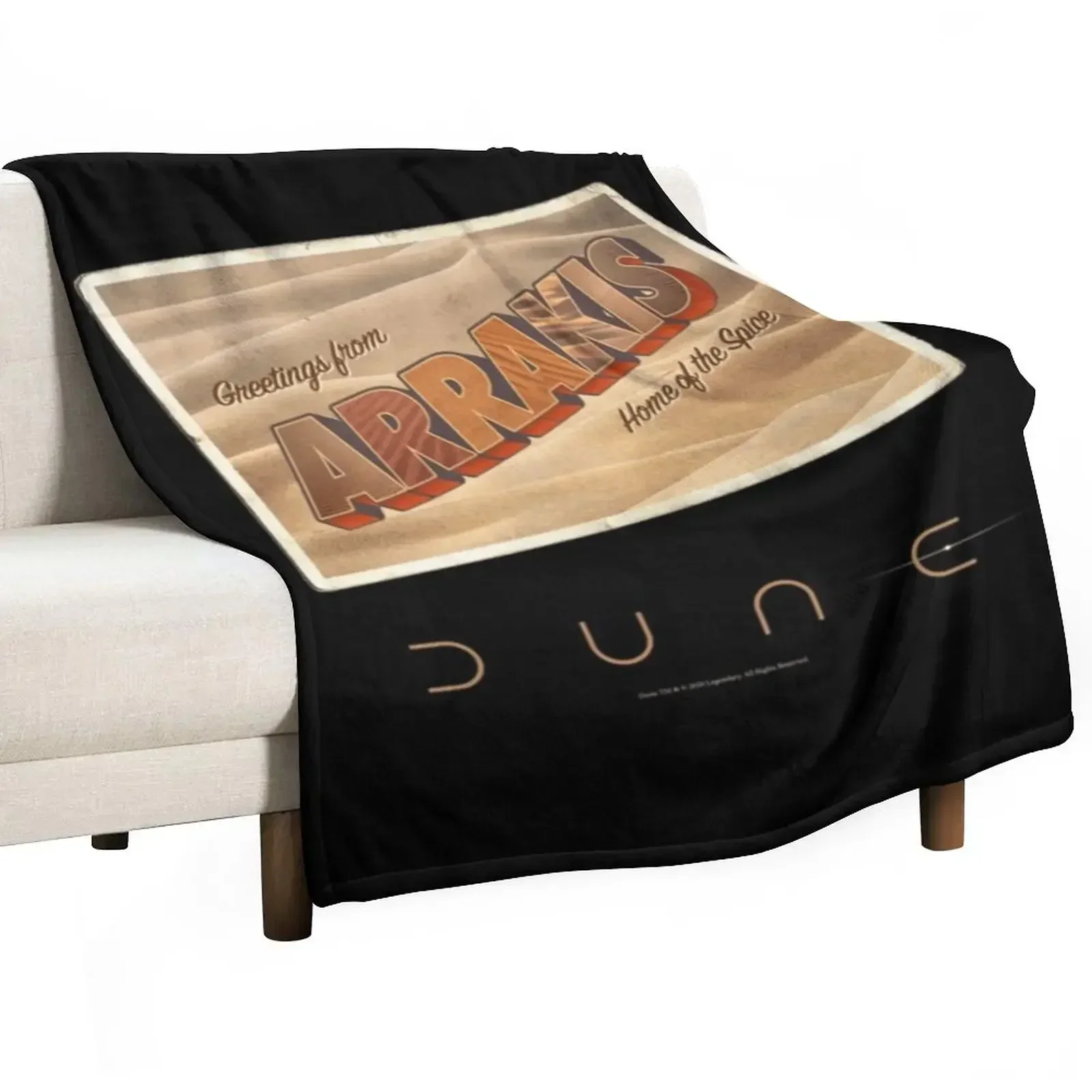 Greetings from Arrakis, home of the spice Classic Throw Blanket for winter Luxury Thicken Retros Warm Blankets