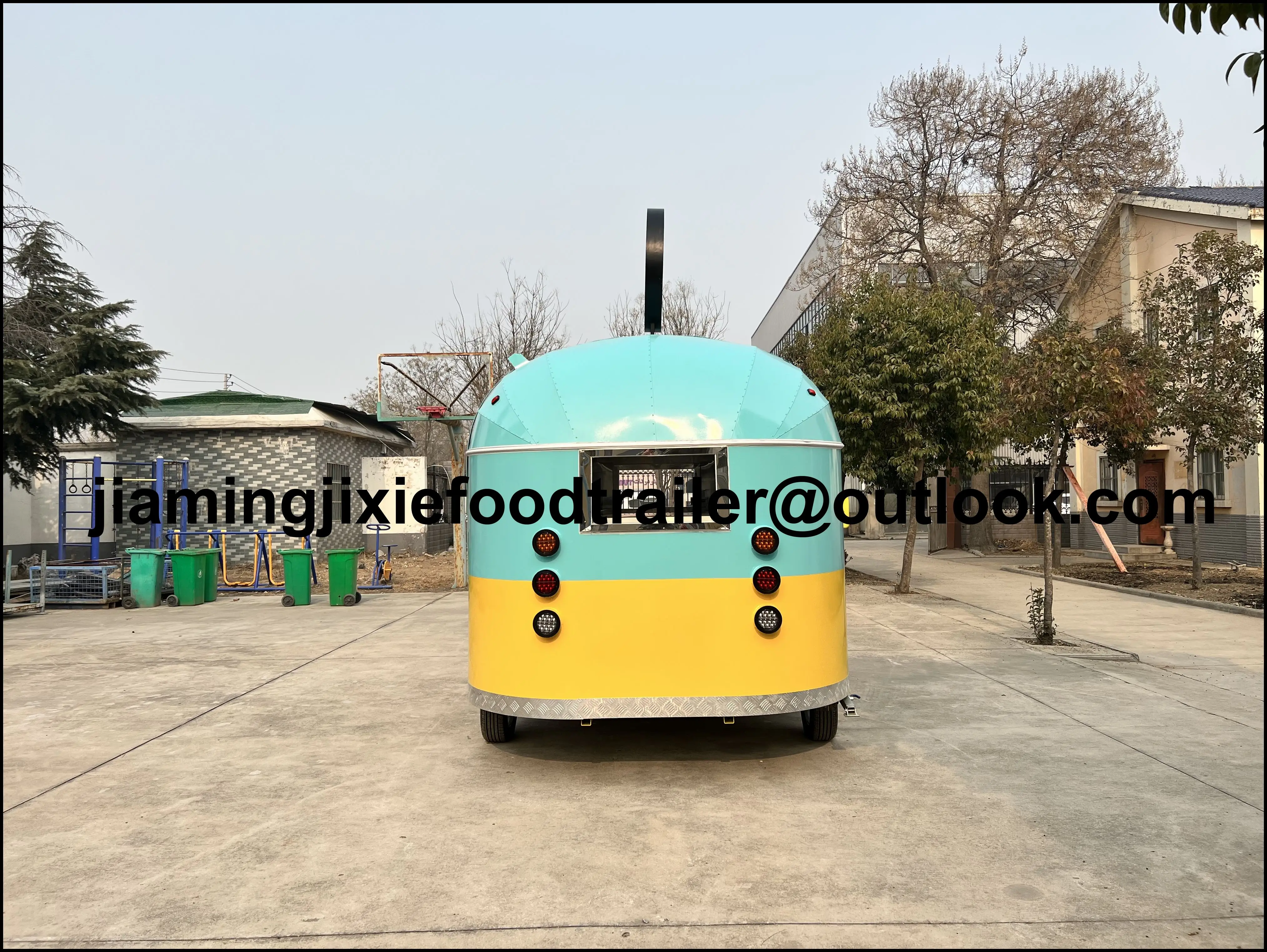 

Street Mobile Kiosk Food Vending Cart Ice Cream BBQ Container Restaurant Mobile Food Truck Concession Trailer