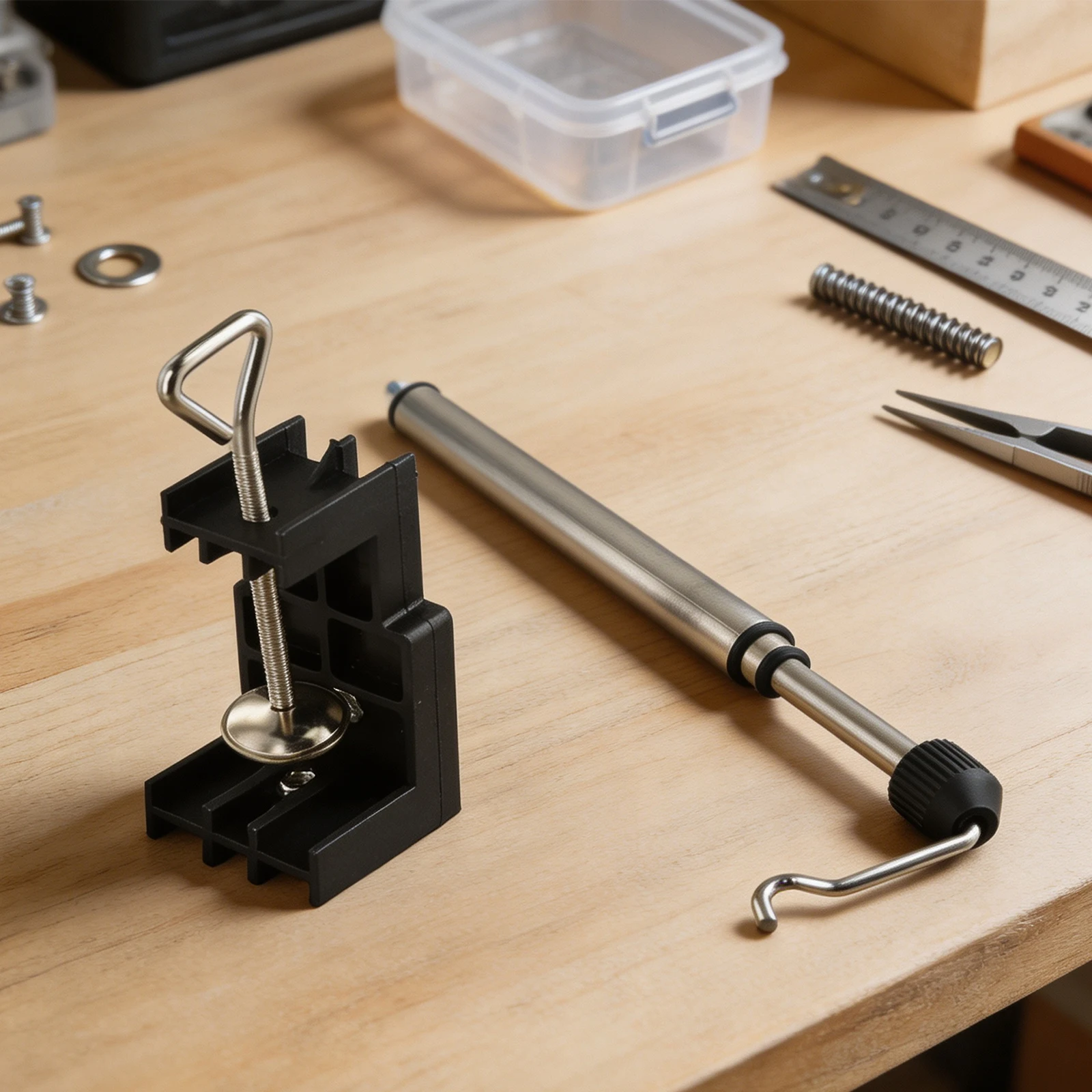Clampon Grinder Holder for Rotary Tools Keeps Tools Convenient and Accessible for Adjustable Height and 360 degree Swivel