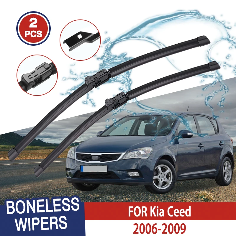 

Wiper Blades For Kia Ceed 2006-2009 Front Windshield Clean Window Windscreen Auto Parts Car Rain Brushes 24''+18''