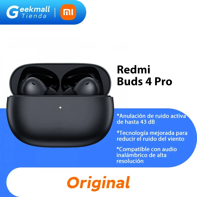 Original Xiaomi Redmi Buds 4 Pro Earphone Active Noise Cancellation Dual Device Smart Connectivity Hi-Res Audio Smart Earbuds