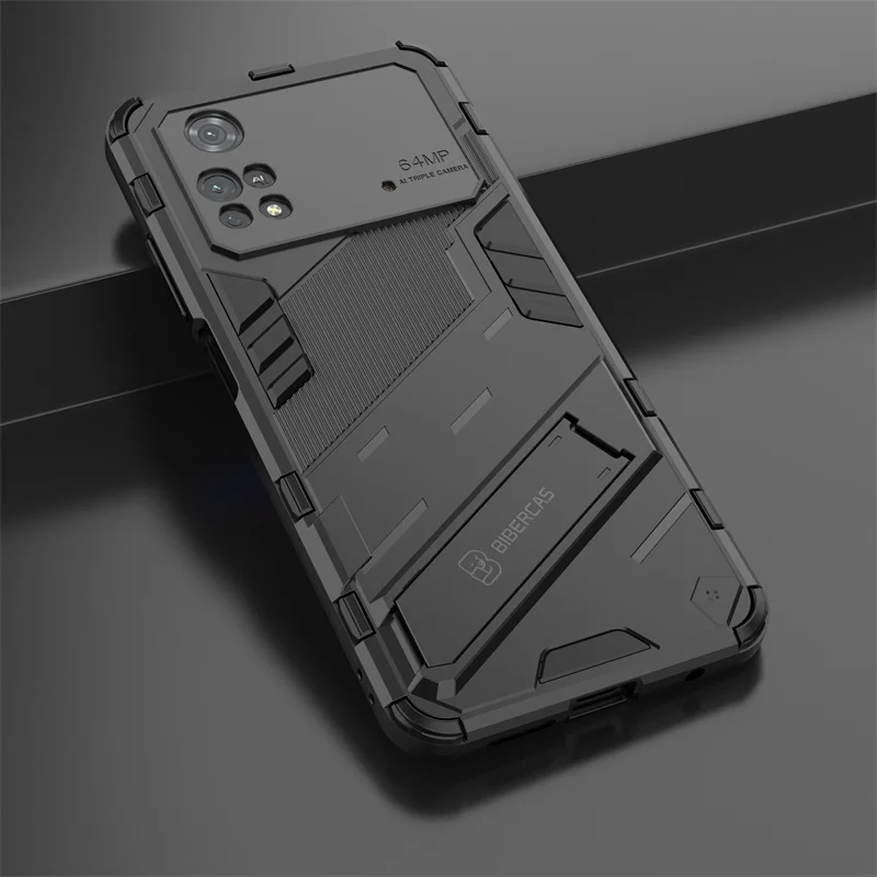 For Xiaomi Poco M4 Pro 4G Case Magnetic Stand Holder Armor Back Cover For Poco Poko Pocco Little M4Pro M 4 Pro 4Pro M4 Pro Cases