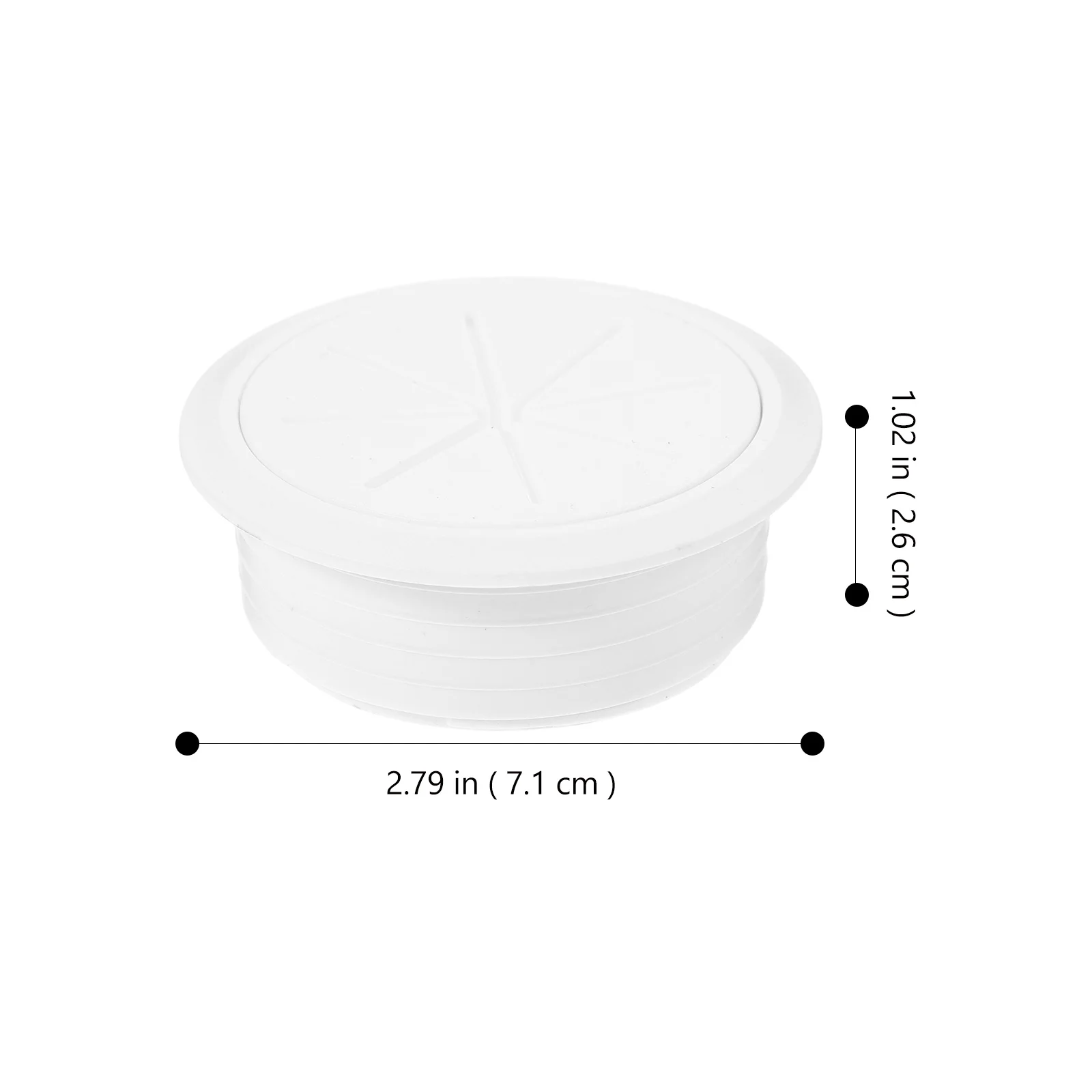 

3Pcs Desktop Wire Hole Cover Round Plastic Cord Plugs for Cable Management and Tidiness Desk Grommet Wire Hole Cover