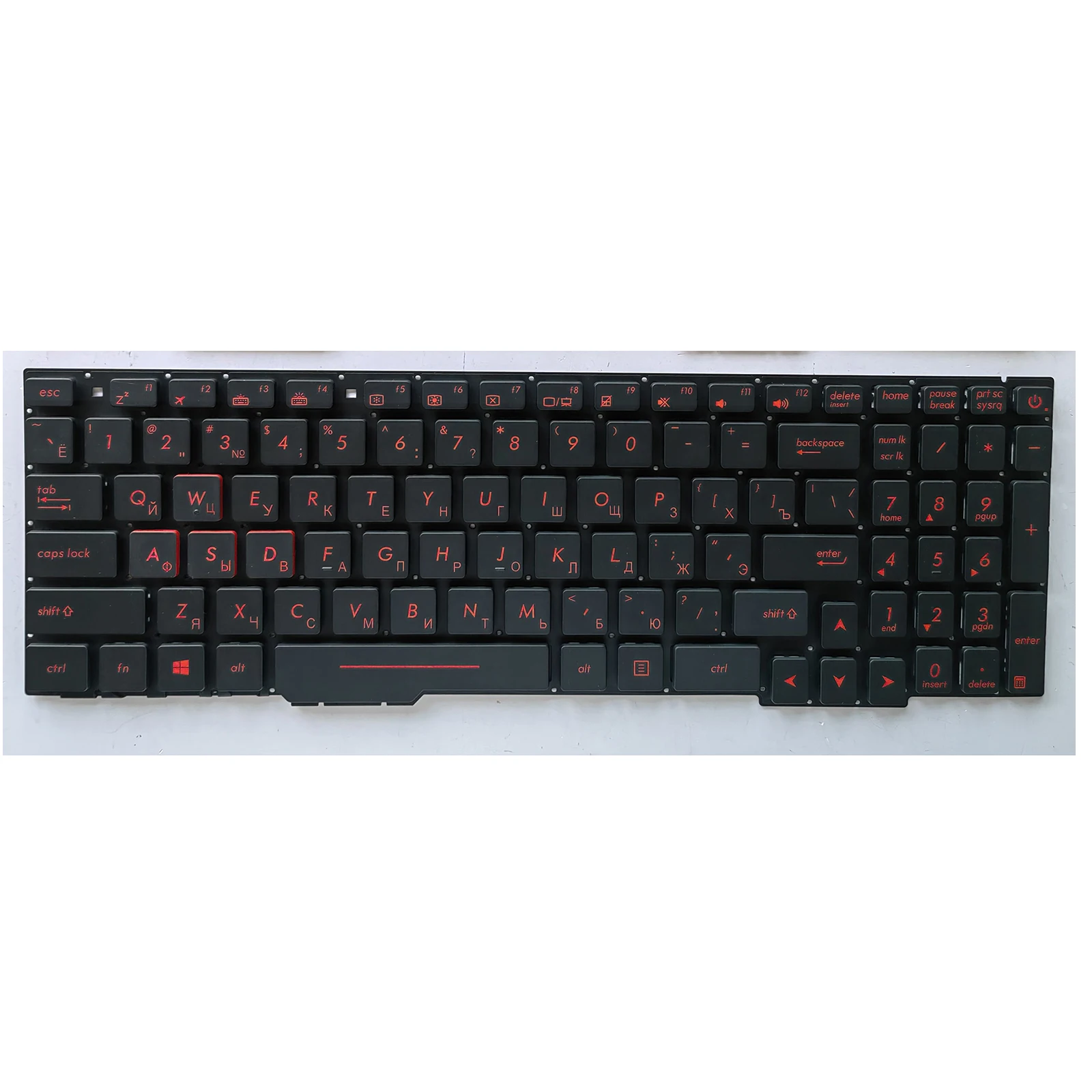 for ASUS GL753VW GL753VE GL553 GL553V GL553VD GL553VE GL753 GL753V GL753VD Laptop Keyboard RU Layout