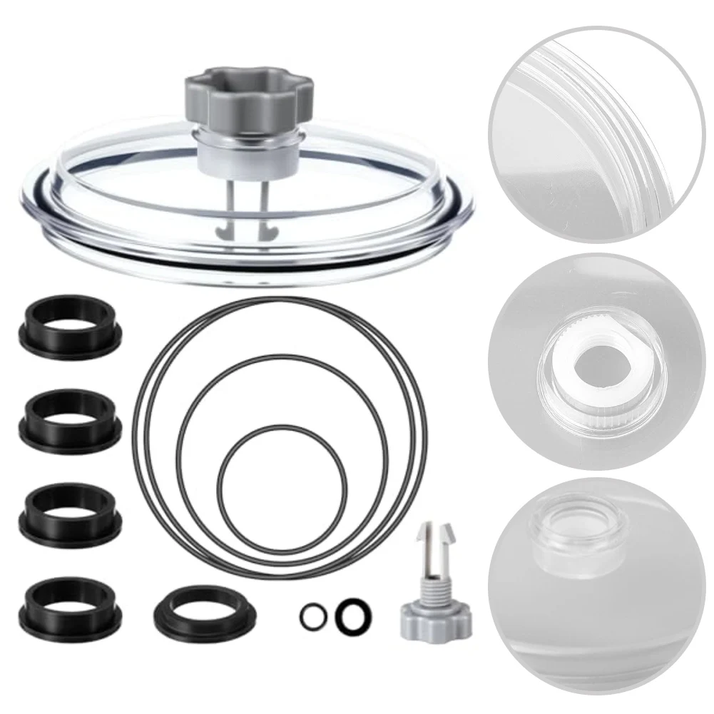 Leaf Trap Cover and Seal Gasket Parts for 12 inch Sand Filter Pump Designed for Leak Prevention and Durability