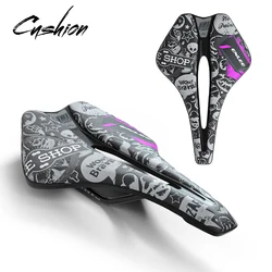 Comfortable Bike Saddle MTB Mountain Road Bike Seat Hollow Breathable Cycling Cushion Shockproof Bicycle Saddle Trend