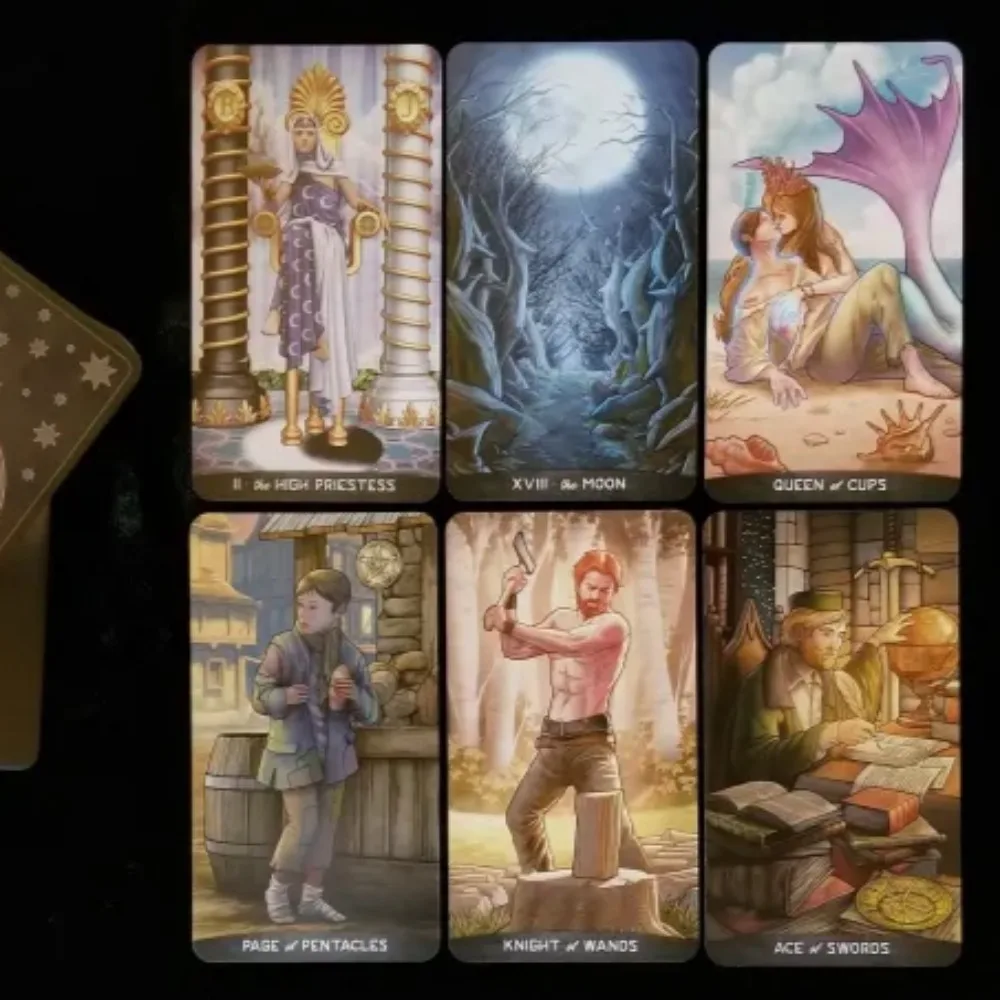 10.5*6cm Gregory Scott Tarot 78 Pcs Cards Express Positivity and Harmony Through The Beauty and Magic of The Power of Wonder