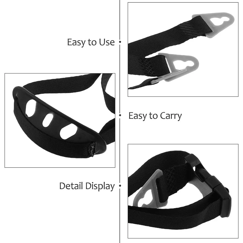 2 قطعة قبعة أمان بحزام مطاطي كأس الذقن Y-شكل مشبك ضبط سريع لملحقات القبعة الصلبة أعمال التعدين #4