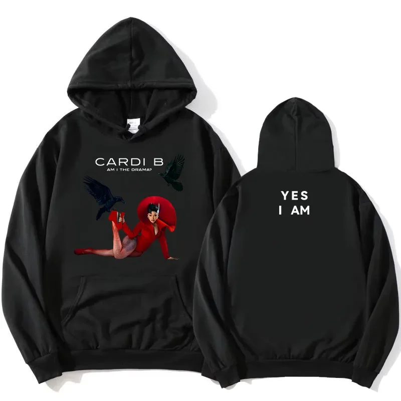 يقدم مغني الراب الهيب هوب الشهير من Cardi B سترات بغطاء للرأس للرجال على الموضة في الشارع وبلوفرات خارجية للخريف والشتاء