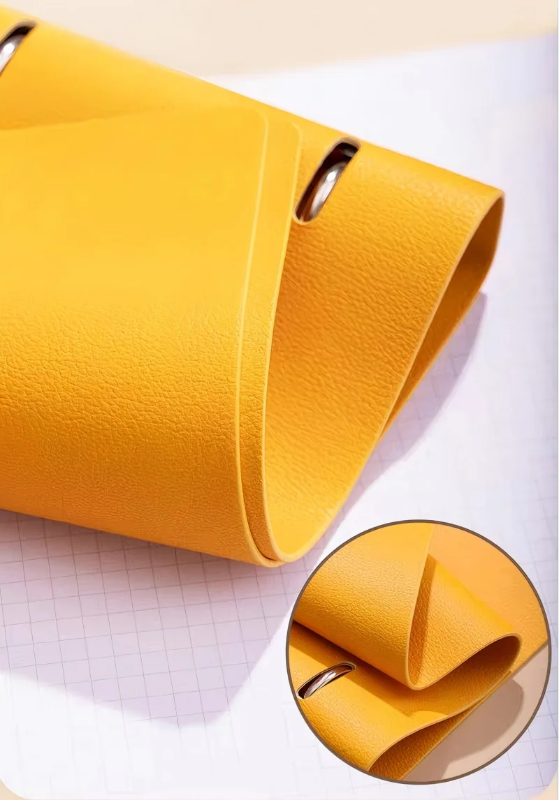 A4 Soft PU Leather Notebook Binder, Refillable 4 Round Ring Binder Cover for A4 Filler Paper, Notebook Personal Planner Binder