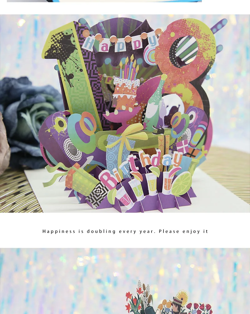 3D Pop-Up Taufkarte Handgemachte Baby-Taufgrußkarte Neugeborenen-Segens-Erinnerungskarte Babyparty-Geschenk Religiöse Karte für Gott – Detail 13