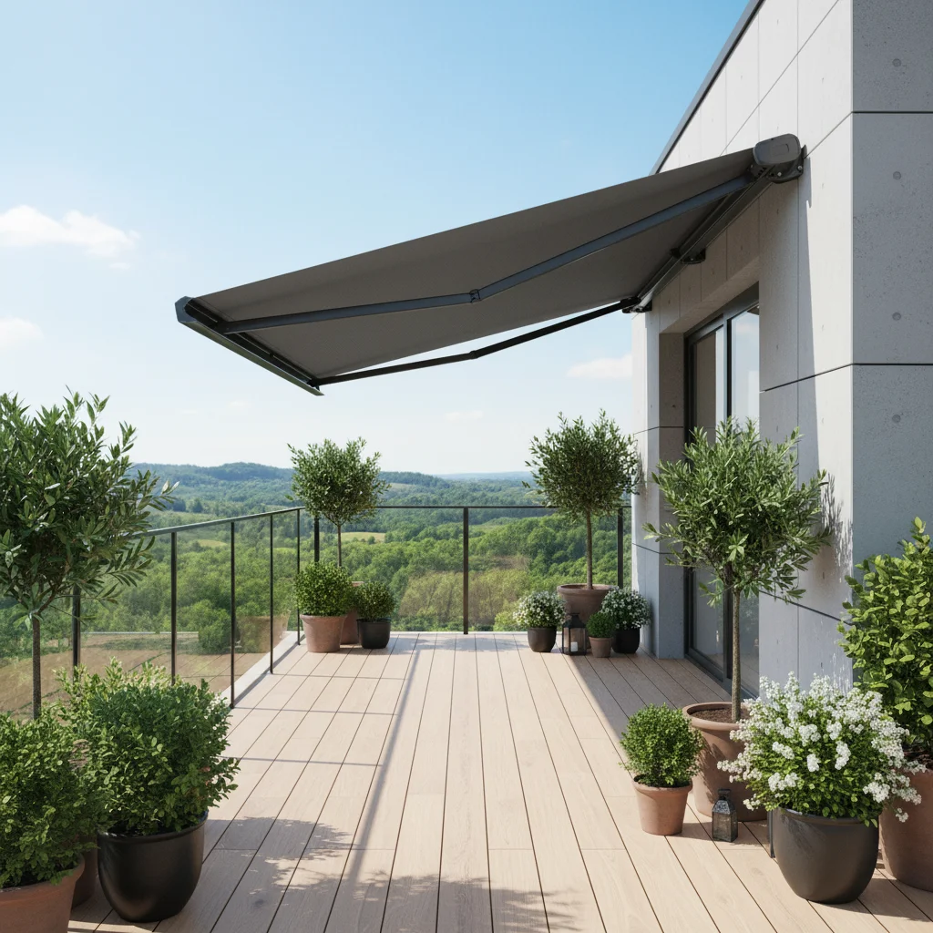 Entrance Installed Against The Wall Sunshade Customizable Multiple Sizes UV Protection Awning Outdoor Balcony Heavy Duty Canopy