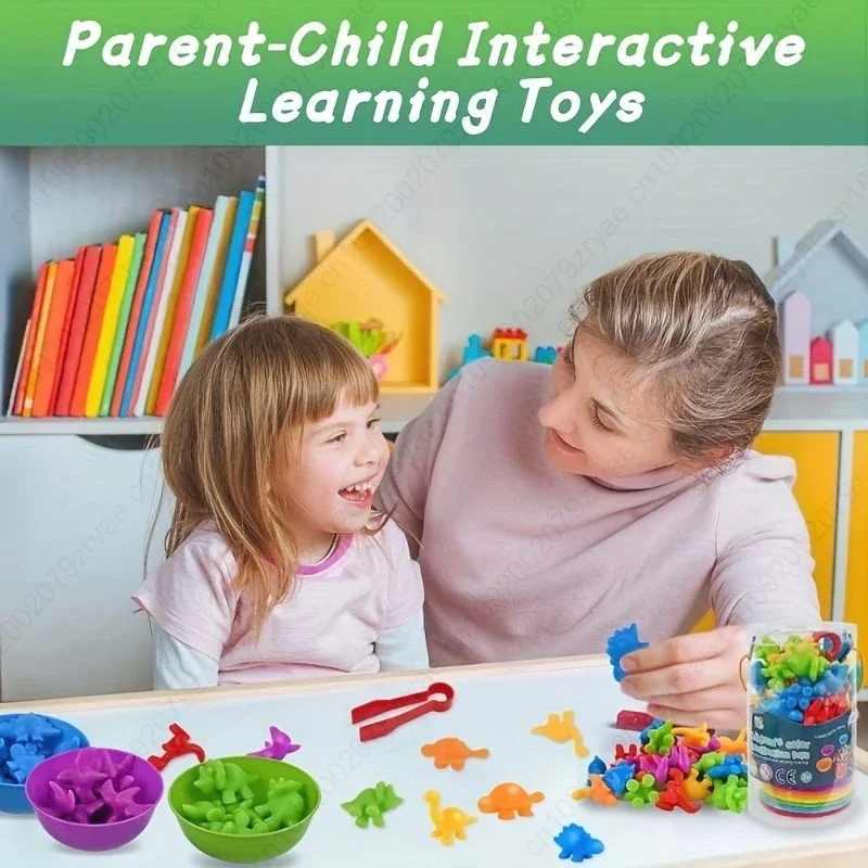 56/36 szt. Rozwijaj umiejętności motoryczne dzieci dzięki kolorowym zabawkom edukacyjnym sensorycznym do nauki liczenia i arytmetyki.