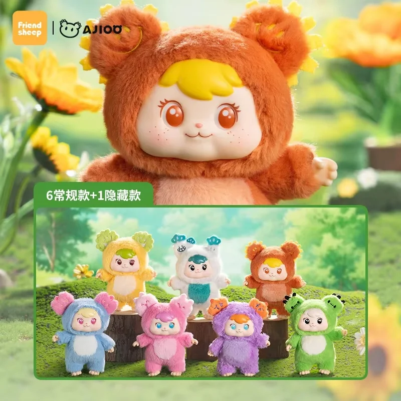 

Новая виниловая плюшевая кукла Ajioo Plant Elf Series 2025 года, модная слепая коробка, игрушка ручной работы, подвеска-сюрприз, подарок для коллекционеров и детей