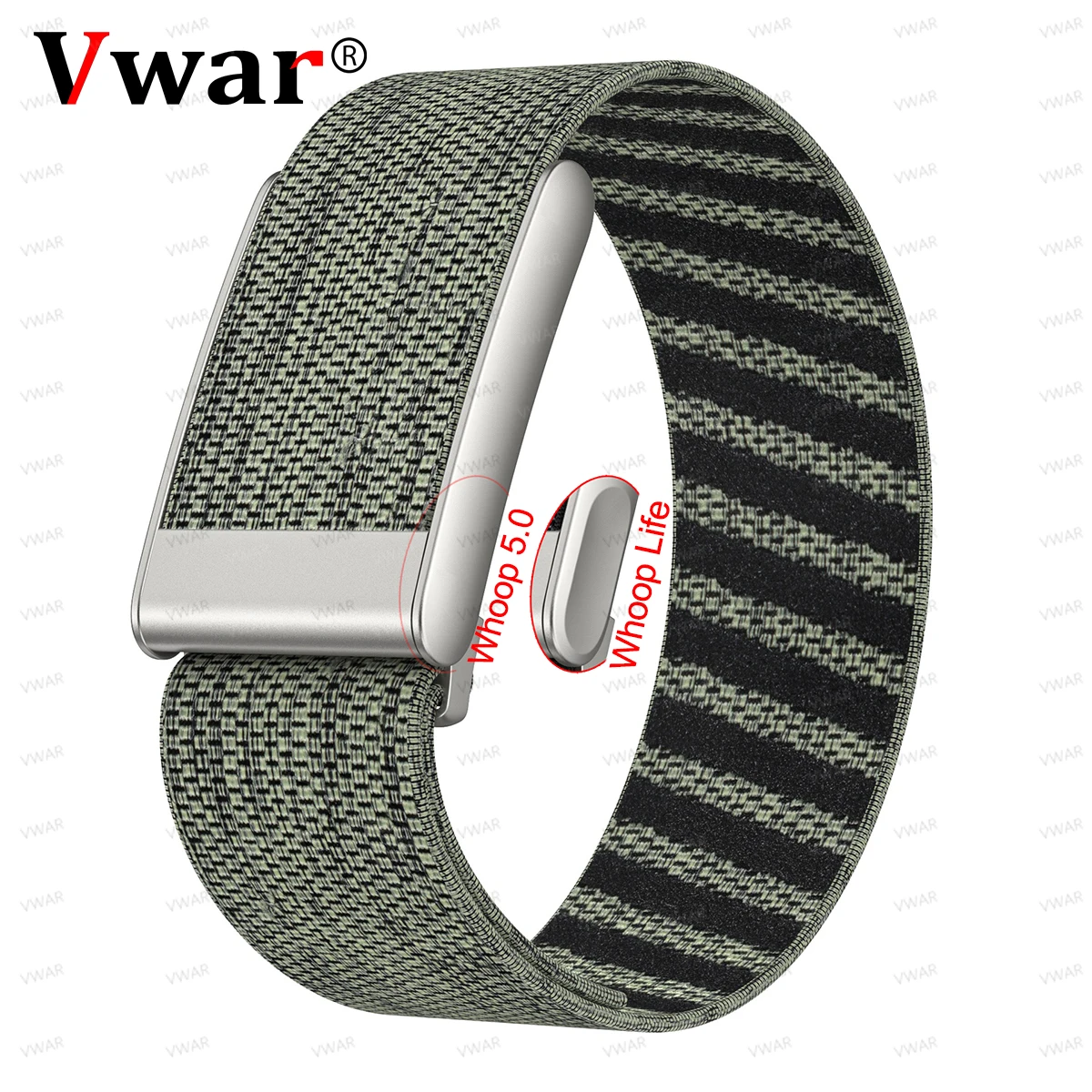 Силиконовый ремешок VWAR SportFlex для Whoop 5,0/MG SuperKnit, нейлоновый ремешок для Whoop One Peak Life, водонепроницаемый и защищенный от пота браслет