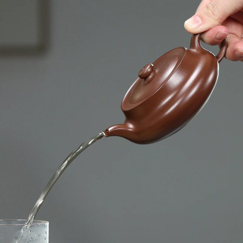 [Jizhou Kiln] Grand Collection Yixi Purple Clay Pot, High Temperature Old Mud Mulberry Plate Handmade By Wa