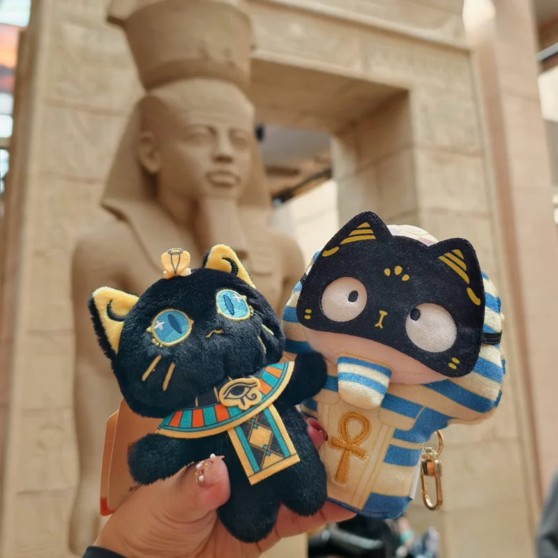 Egyptian Cat, Cleopatra Cat Figurine, Plush Pendant, Keychain, Car Ornament, Desktop Decoration Home Decor