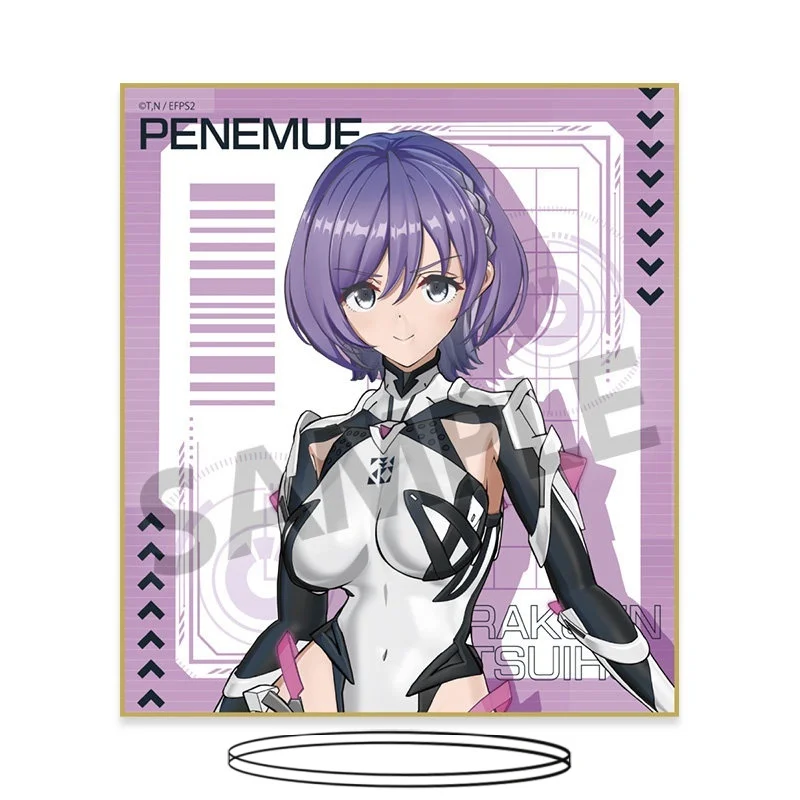 Anime Expelled from Paradise: Resonance of the Heart Danelle Rectangle Acrylic Stand Model Plate Keychains Desktop Ornament