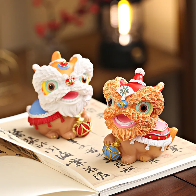 Awakening Lion Figurine Home Decor, Artistic Desktop Centerpiece, Premium Tea Table Decoration, Ideal Birthday Gift Idea
