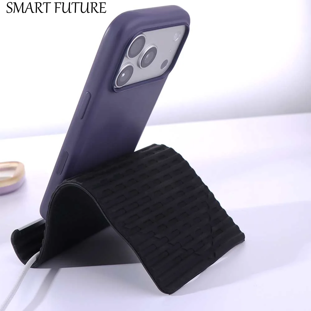 

Bendable Silicone Phone Holder Adjustable Flexible Foldable Phone Stand Creative Multi-Angle Smartphones Support Bracket