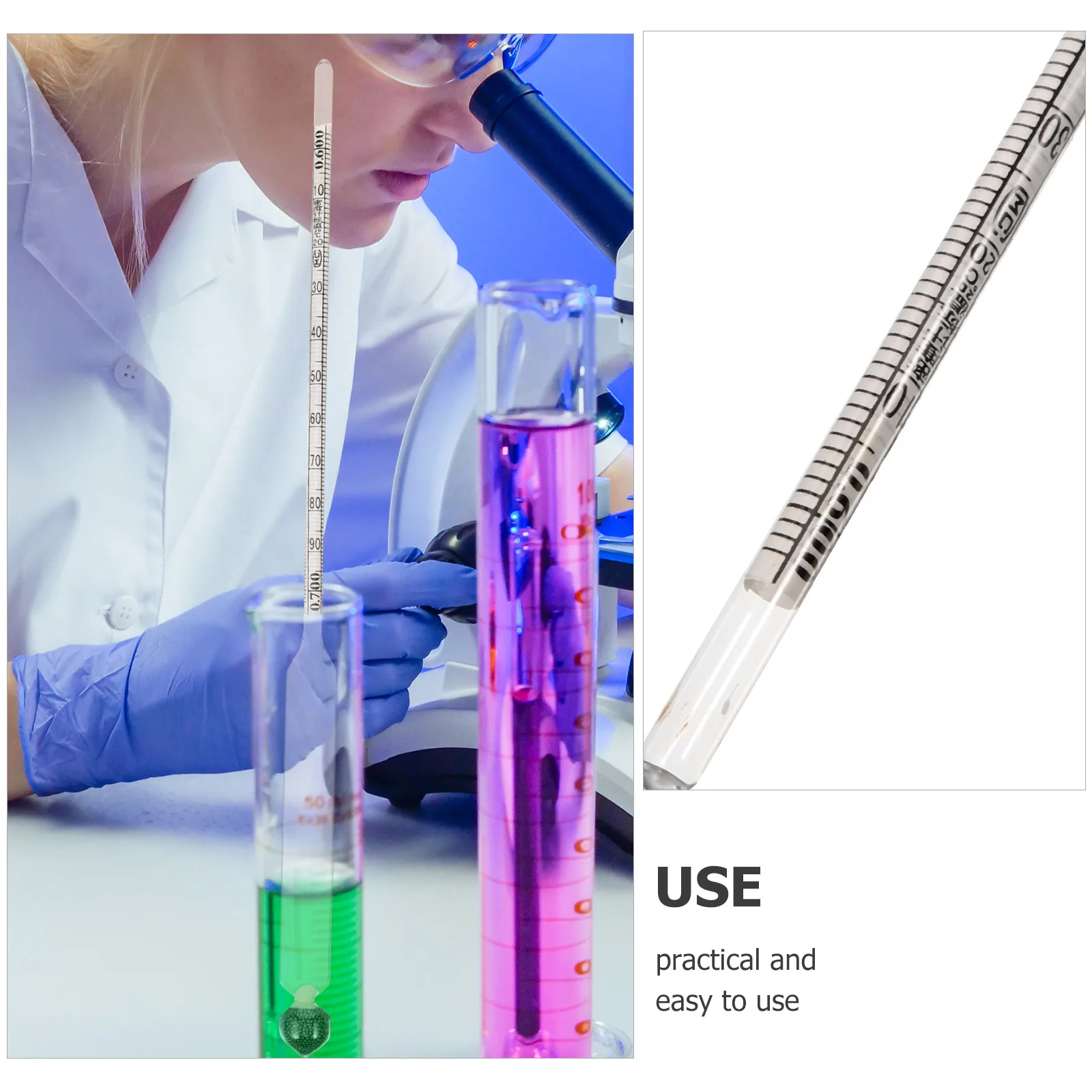 

Density Meter Salt Brine Hydrometer High-precision Liquid for Mud Making Laboratory Moisture Meters Brewing