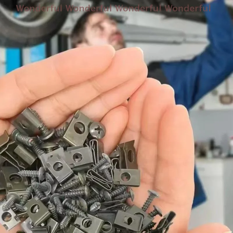 

Motorcycle Body Screw Set 20/30/40/50/100 Flower Body Bolt with Clip Fairings Screws & Nut Motorcycle Accessories