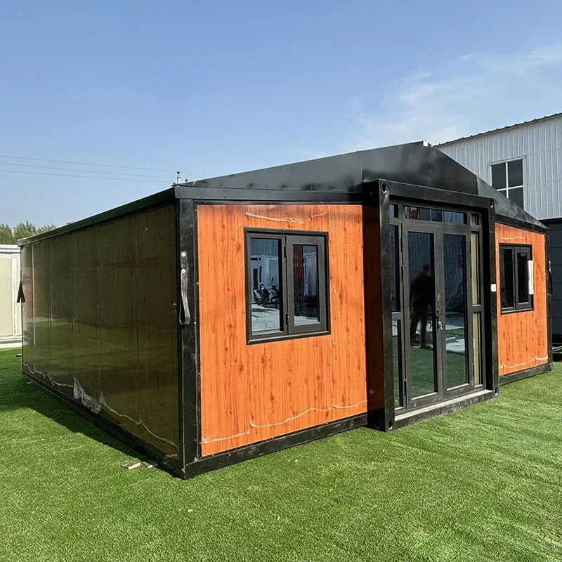 

Folding House Container House 20/40ft Expandable Modular Villa Instant Assembly System with Toilet and Weatherproof Insulation