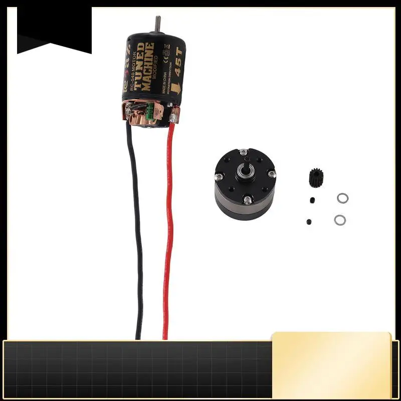 N33R-RCXAZ 540 motor escovado e 1: 4.2 relação redutor caixa de engrenagens planetárias para 1/10 rc rastreador carro axial scx10 traxxas trx4 kit 45t